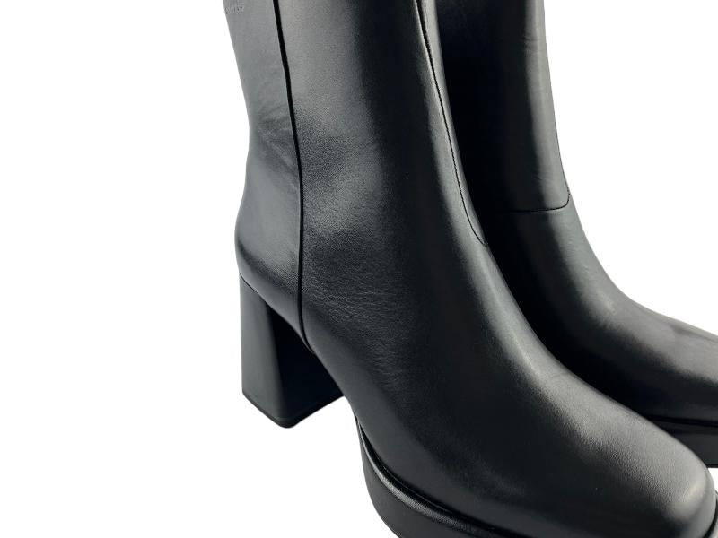 Tamaris | Black women's ankle boots to wear wide geometric heels and Paris platform