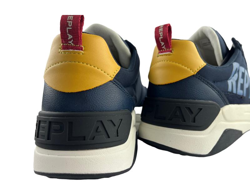 Replay | Men's navy lace-up tennis/sneakers Texas