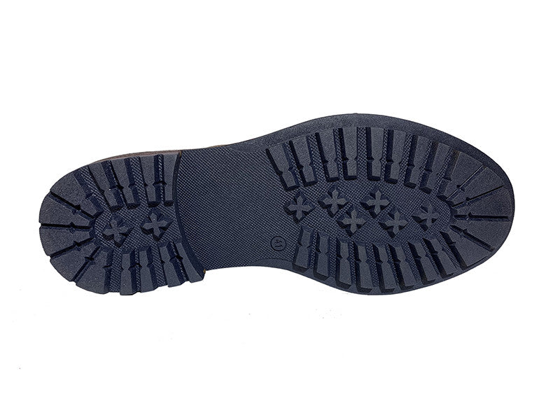 Tolino | Botas de hombre en piel legítima serraje con abotonadura de cordones Malbo