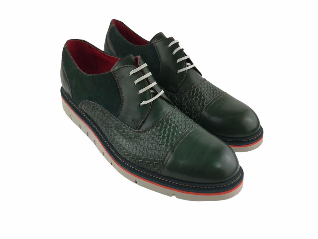 López zapatos de cordones hombre BOX 3744 verde – Da Ponte