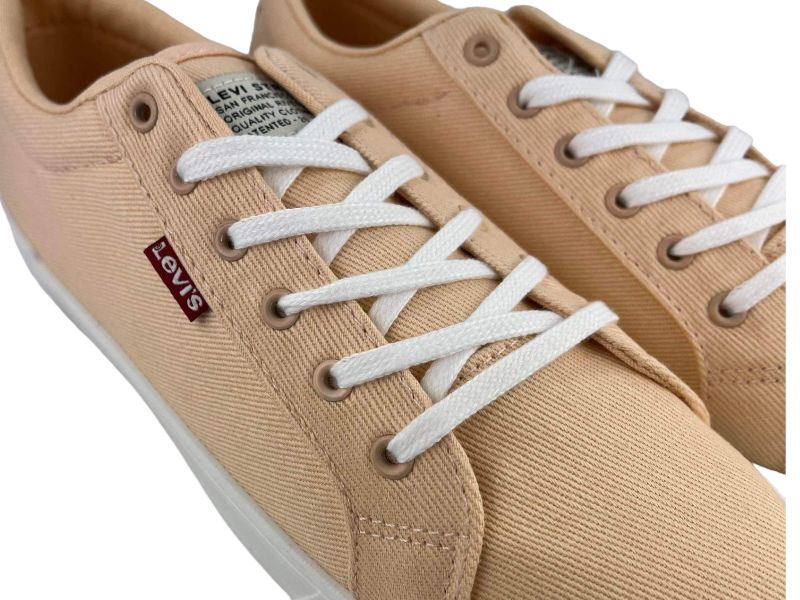 Levi’s | Tenis/ lonetas básicas rosa claro con cordones unisex Malibu