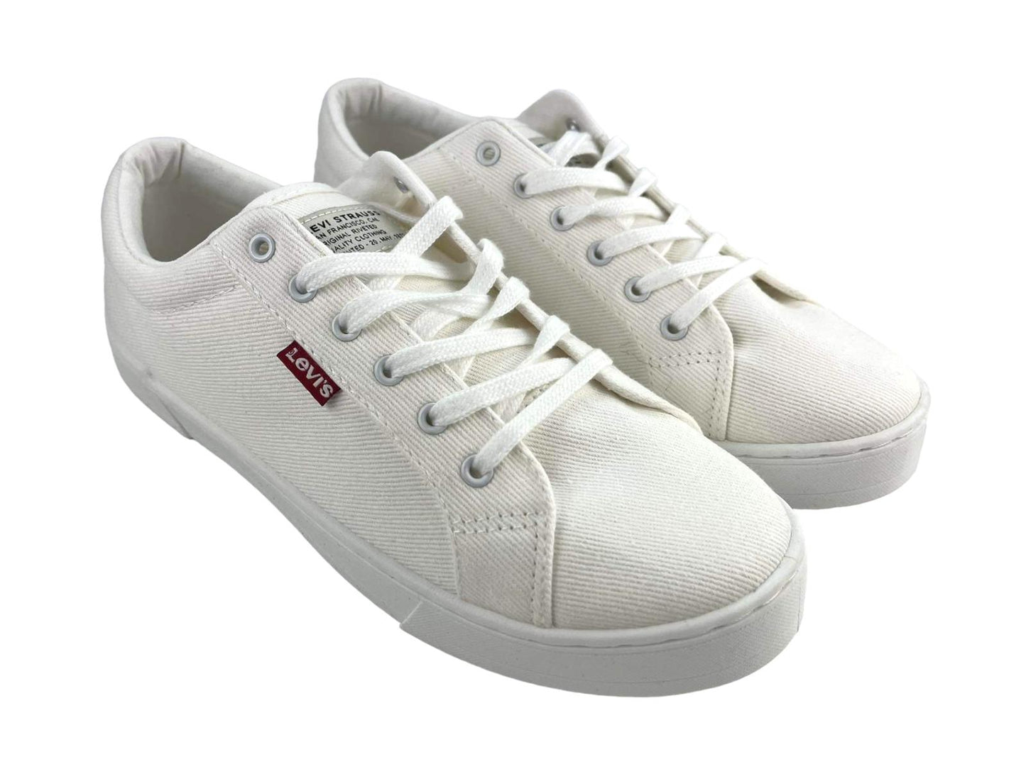 Levi's | Malibu unisex basic white lace-up canvas