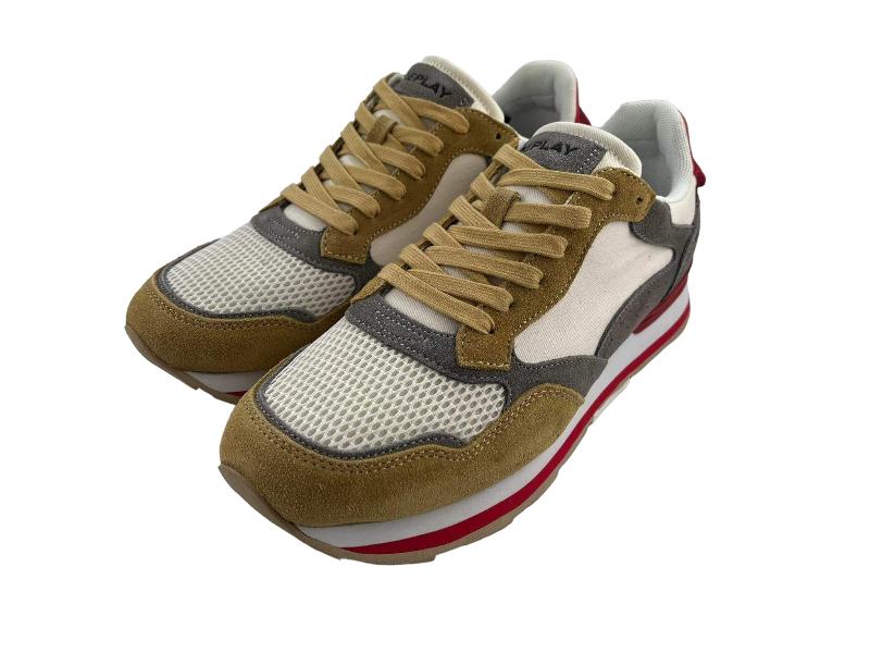 Replay | Sneakers/tenis hombre con cordones plantilla extraíble Arthur3221 yellow