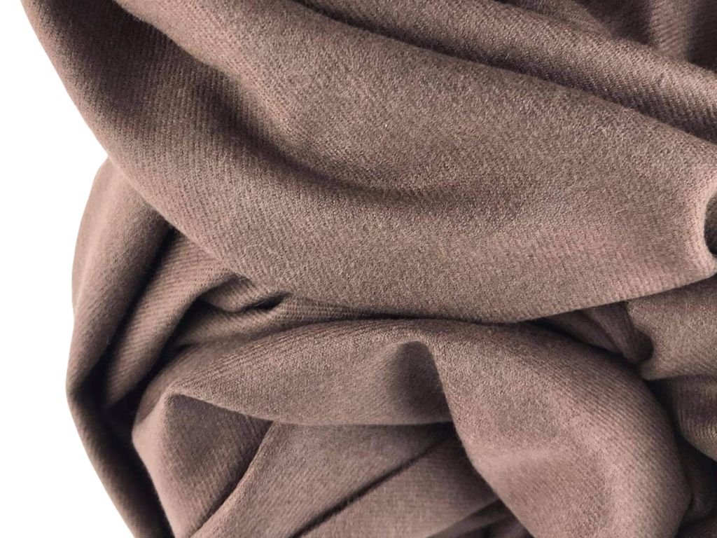 Da Ponte | Fular fino unisex lana, Cachemire y viscosa azul y marrón Lena