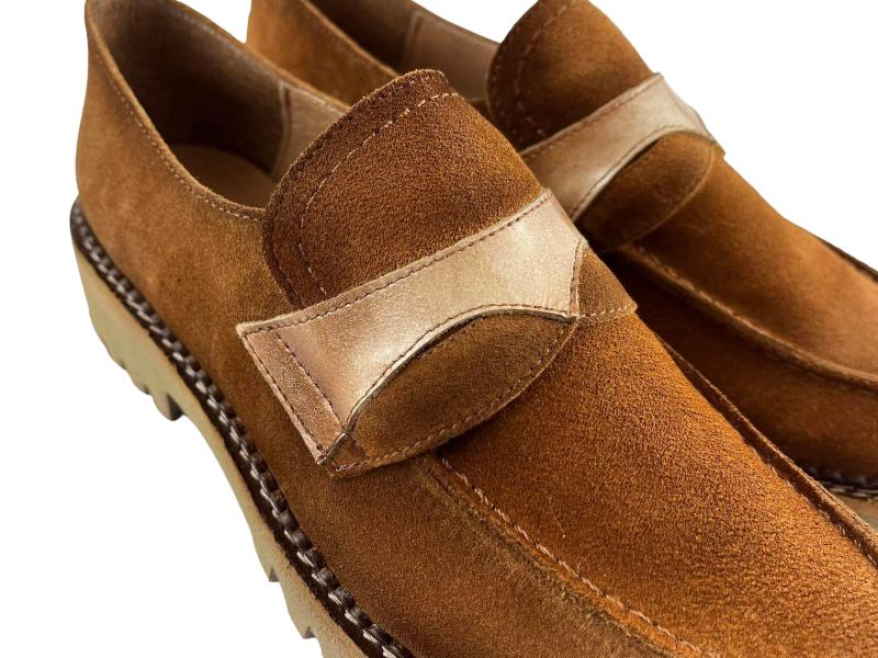 Salonissimos | Moccasins/Women's flat suede leather shoes Coya