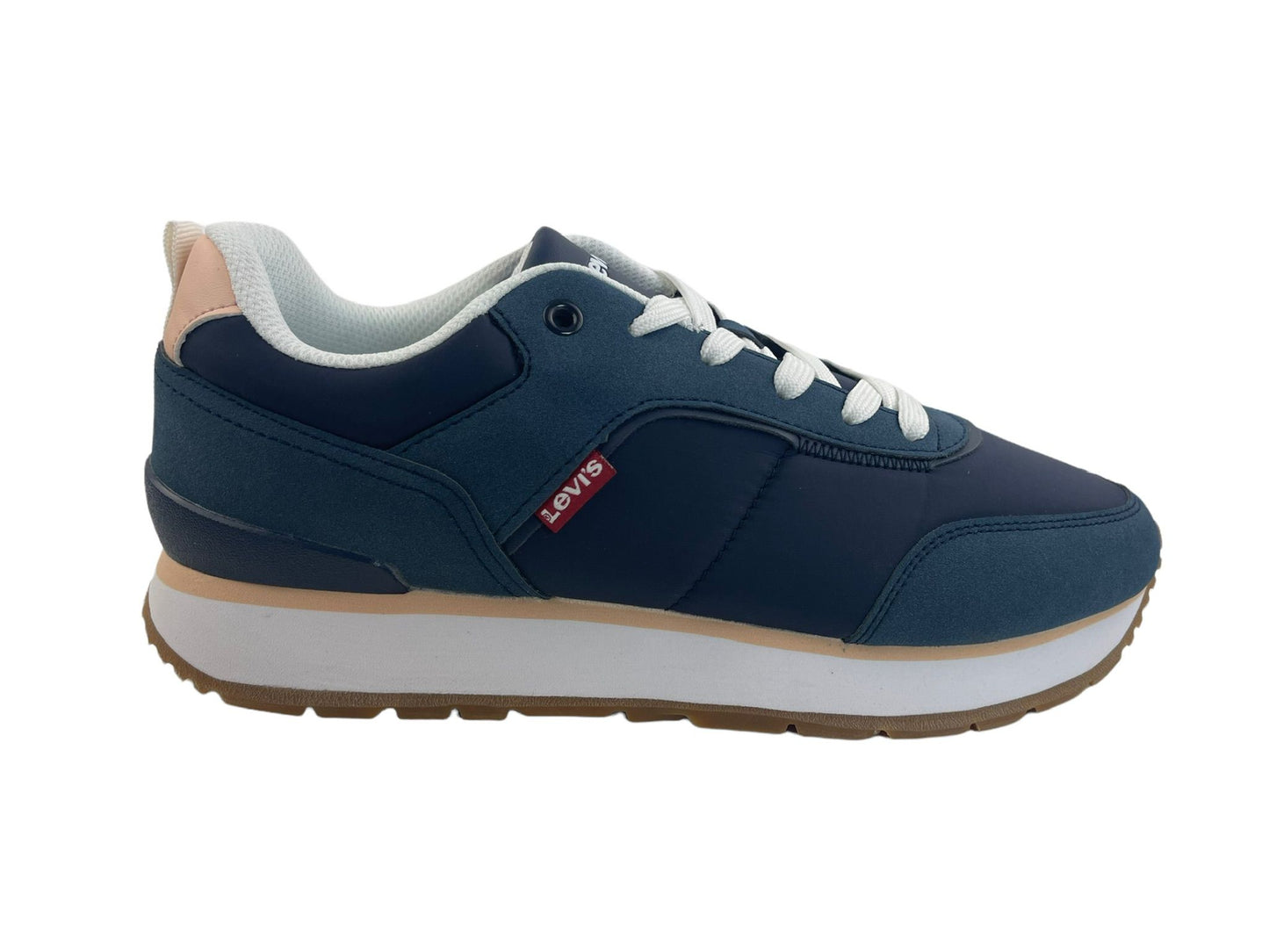Levi's | Sneakers (zapatillas) de mujer de azul marino rosa eco-piel Albuquerque
