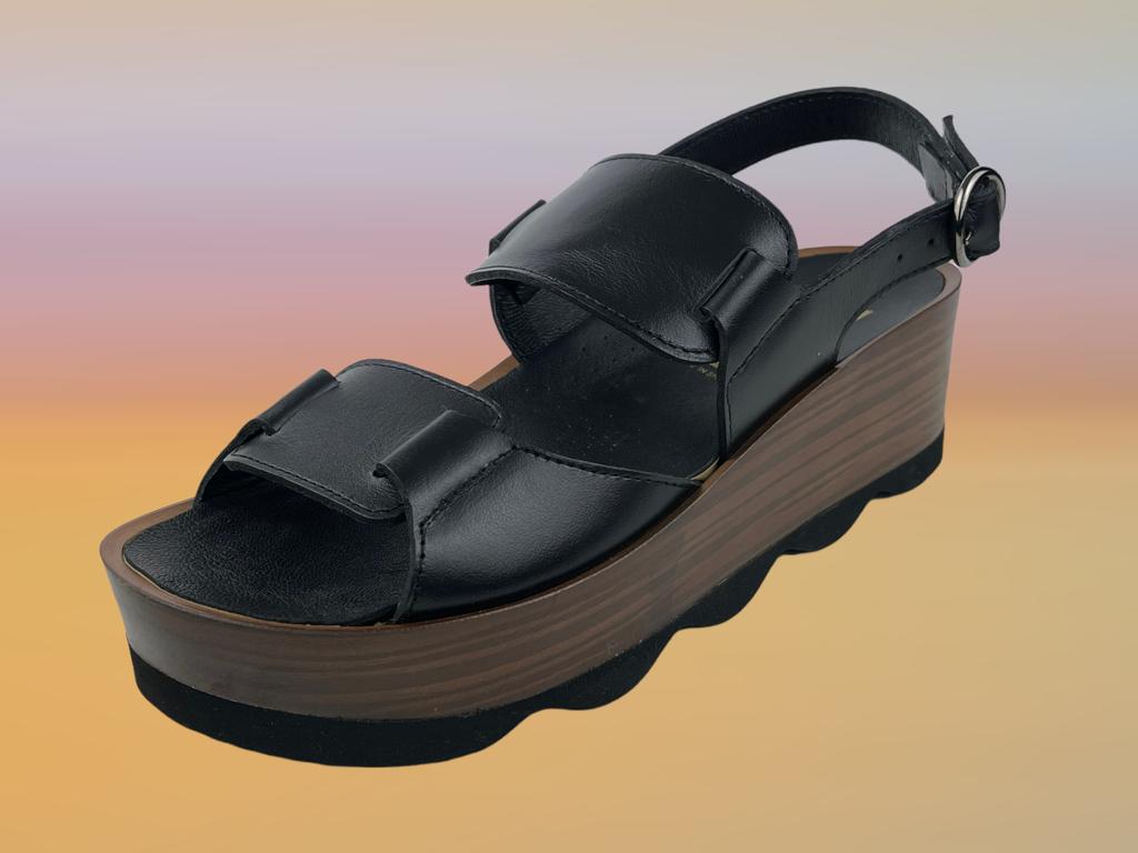 Sandalias Negras Hebillas Stradivarius Sandalias Piel Hebillas