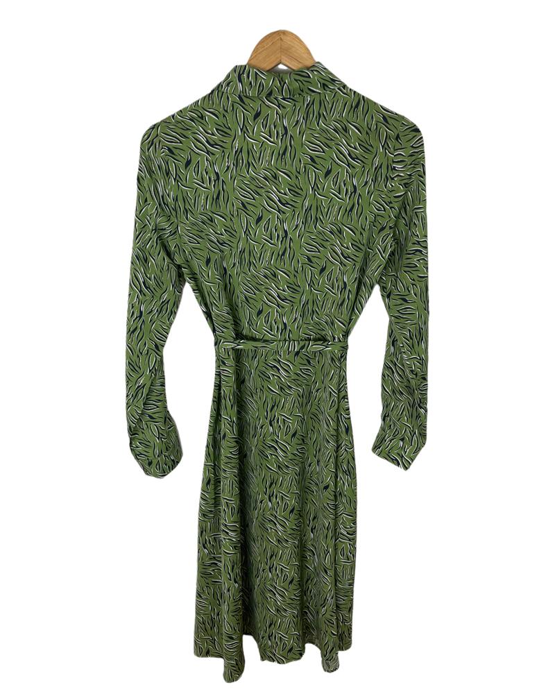 Goa Goa | Woman dress with long sleeves squares and pearls Acasta