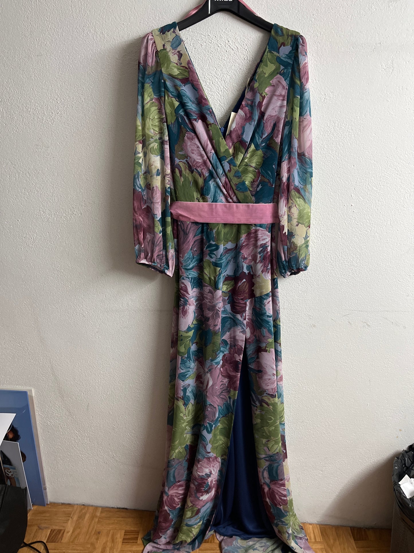 Valuta | Vestido eventos largo flores 222407