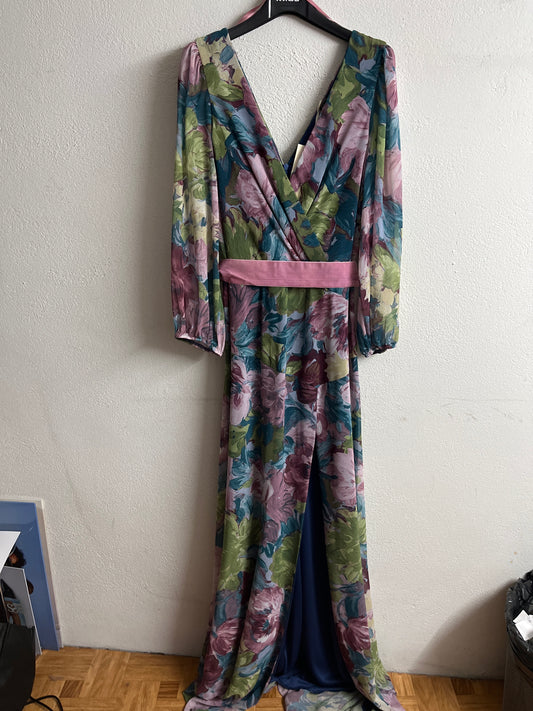 Valuta | Vestido eventos largo flores 222407