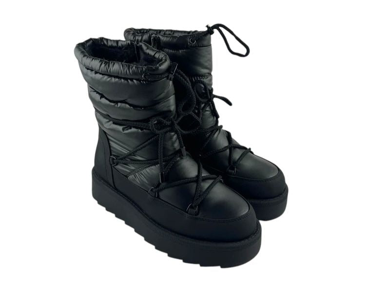 Tamaris | Botas de nieve Duotex veganas mujer negras Boston