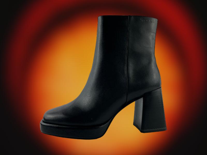 Tamaris | Black women's ankle boots to wear wide geometric heels and Paris platform