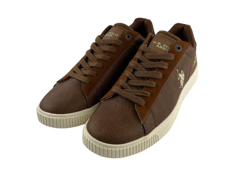 USPOLO ASSN. | Men's sneakers with light brown faux leather laces Gallen