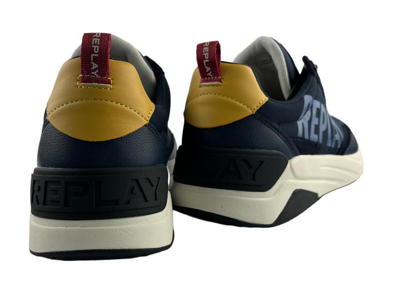 Replay | Men's navy lace-up tennis/sneakers Texas