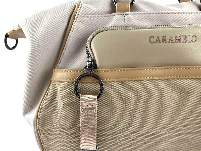 Candy | Same Beige Textile Vegan Super Light Handbag and Shoulder Bag