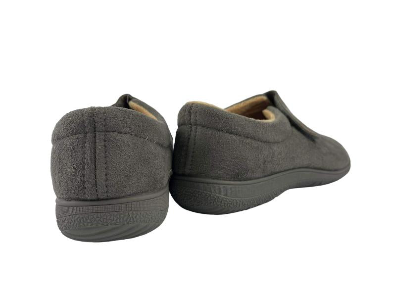 Cutillas | Carme beige wide Velcro closed house slippers