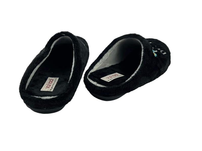 Vulladi | Zapatillas descalzas mujer Pitufo dormilón negro