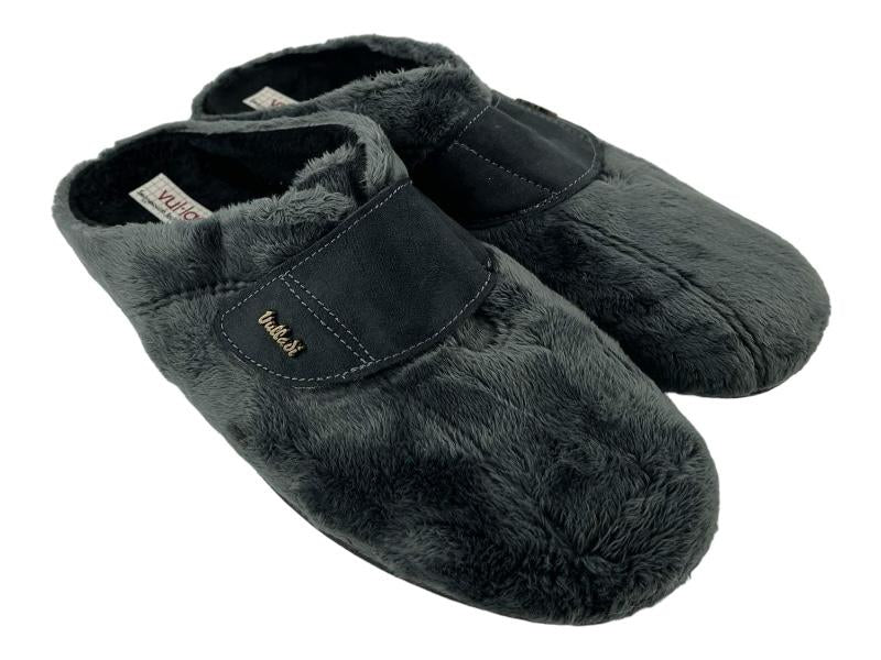 Vulladi | Gray thick cloth barefoot slippers with adjustable placket Noa