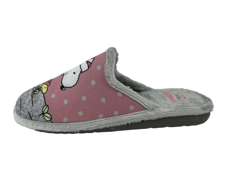 Gomus | Barefoot house slippers silent sole wood Snoopy pink