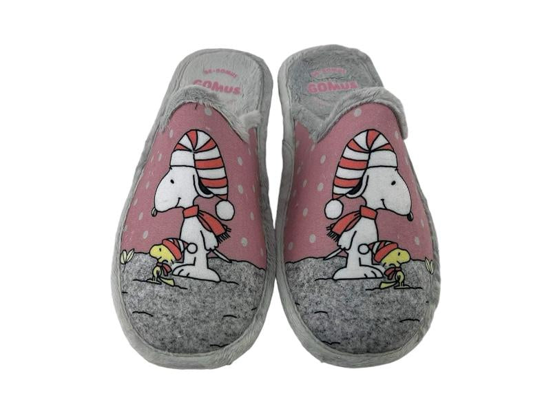 Gomus | Barefoot house slippers silent sole wood Snoopy pink