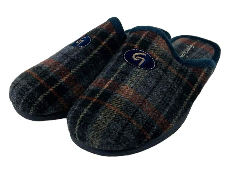 Garzón | Cavour navy men's barefoot house slippers