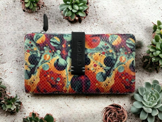 Ferchi | Nebula genuine leather women's wallet, card holder and purse