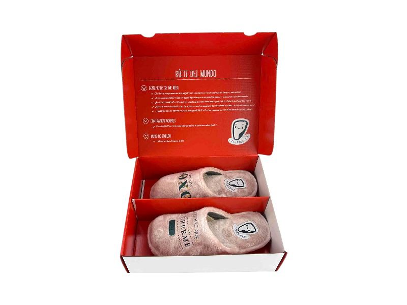 Pantuflas descalzas para mujer, originales, para regalar con eslogan Son un toxo pero hai que quererme así en color rosa de pelo suave y de calidad. 