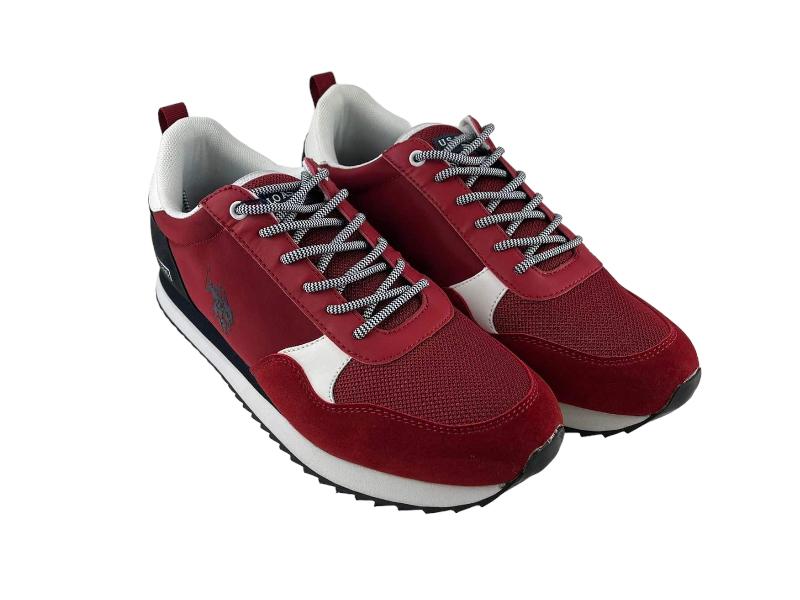USPolo Assn | Men's sneakers/tennis with laces and padded insole Balti Red