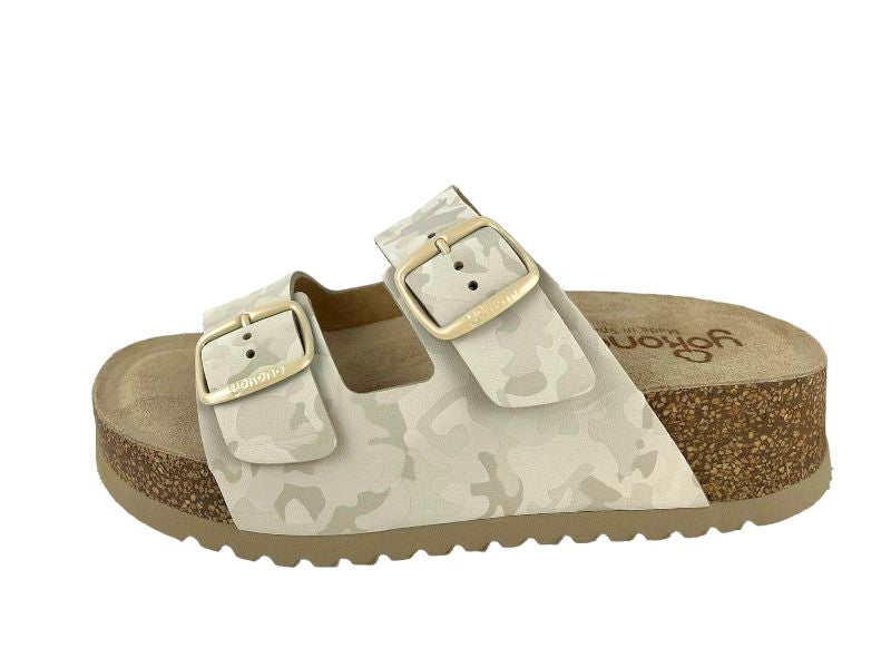 Yokono | Platform sandal with adjustable buckles Velez sand