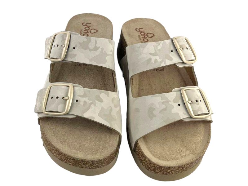 Yokono | Platform sandal with adjustable buckles Velez sand