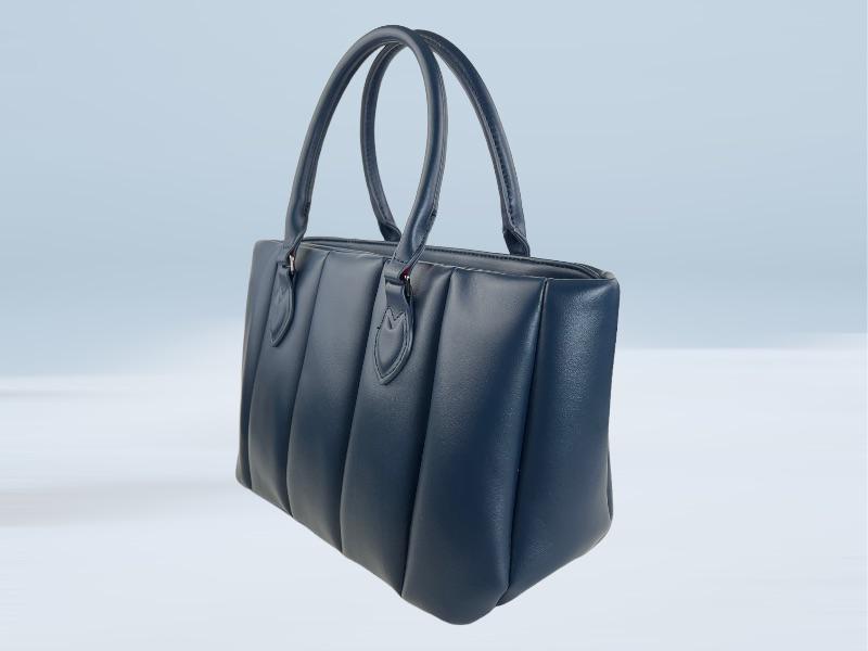 Herisson Firenze | Siena quilted eco-leather navy blue bag