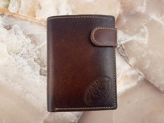Ferchi | Men's leather wallet, card holder and purse anti-theft cards Venice
