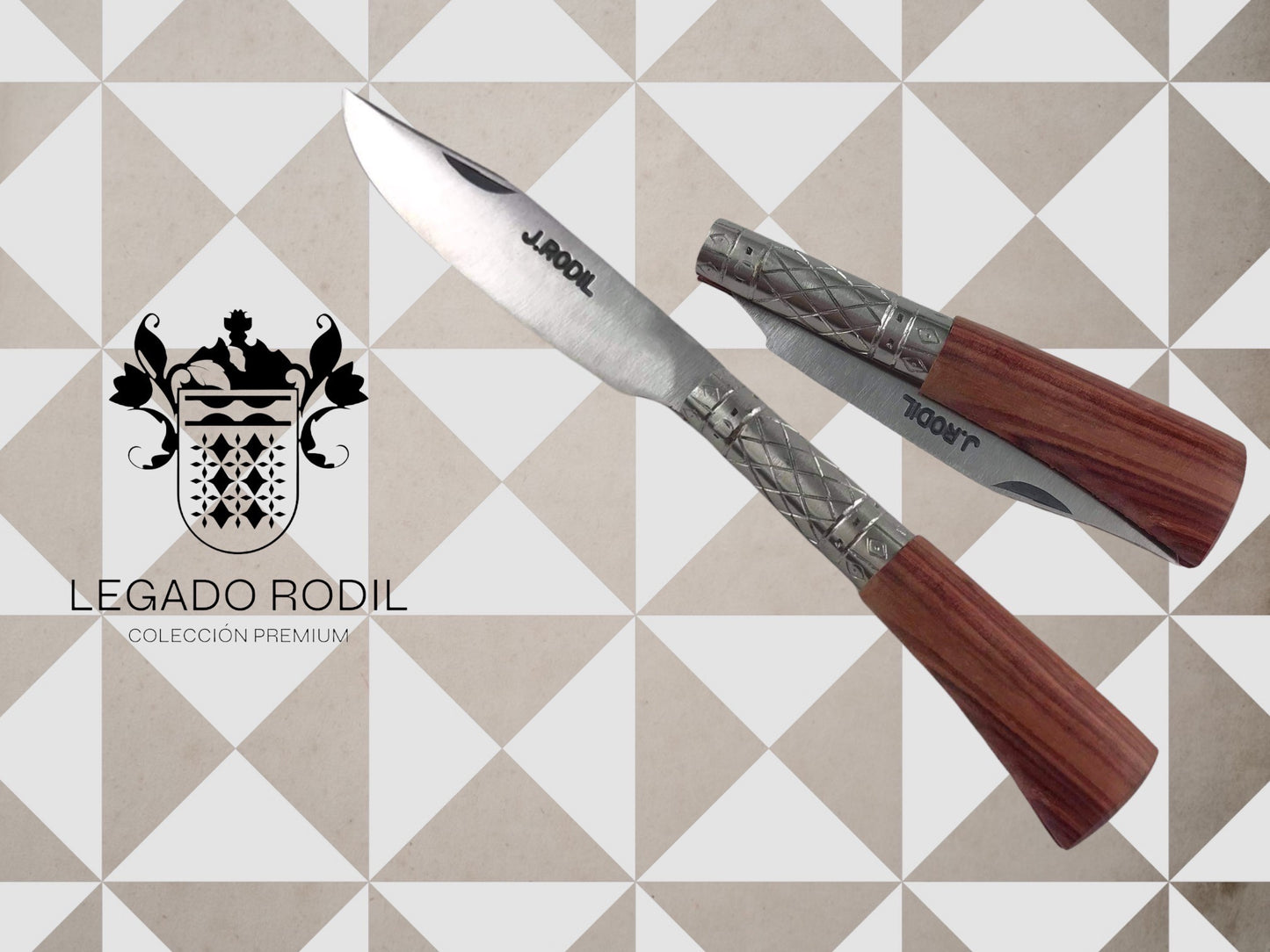 Legado Rodil Modelo I - Madera real - Colección Premium, madera de palo rosa, maestro artesano José Rodil