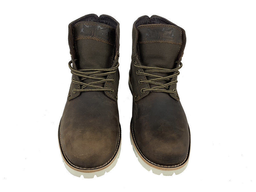 Levi's | Waxed leather and fabric men's boots