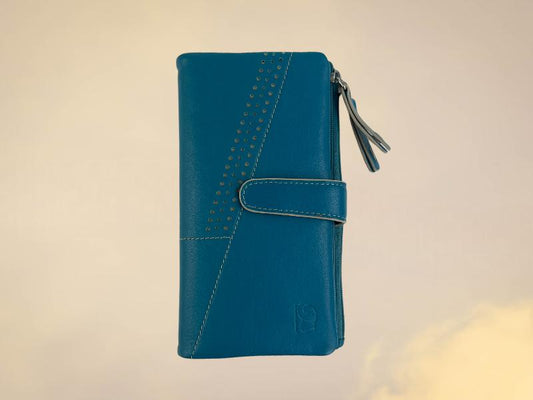 urbanwoman | Turquoise blue women's wallet, card holder and purse Teresa