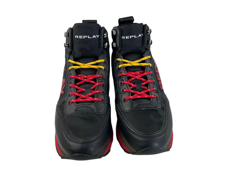 Replay Sneakers (zapatillas) abotinados negro súper ligeros Replay Denim Lover – Da Ponte
