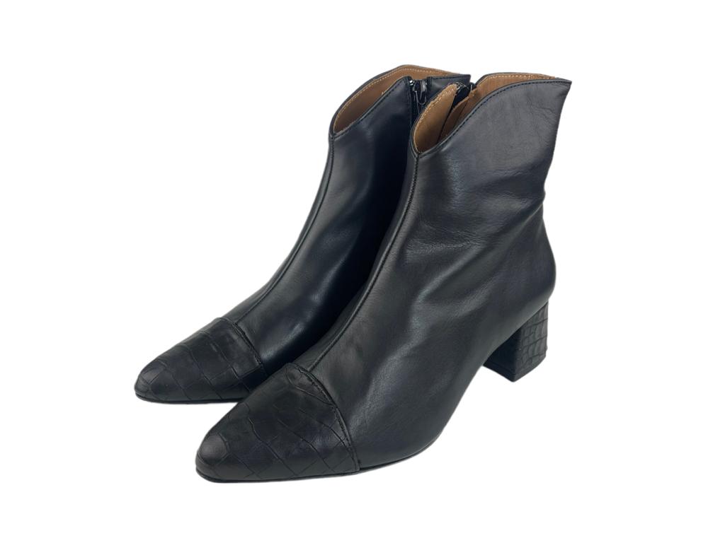 Bottines femme noir talon 5 cm hot sale