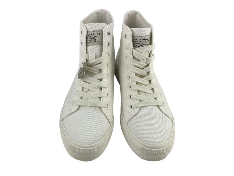 Levi's | Decon lace-up unisex white high basic ankle boots
