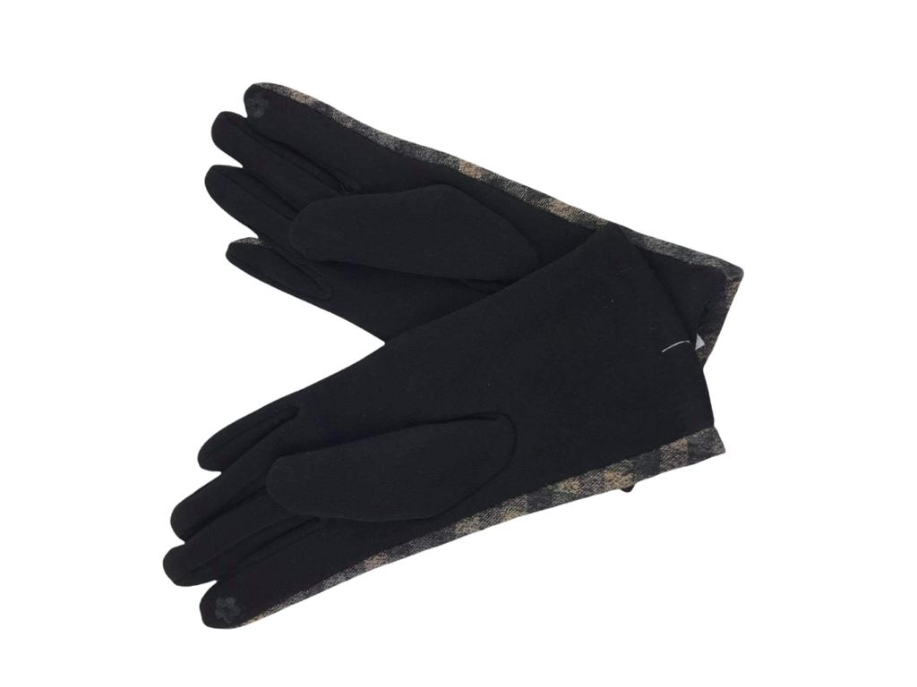 mohair | Seline plaid winter women's gloves