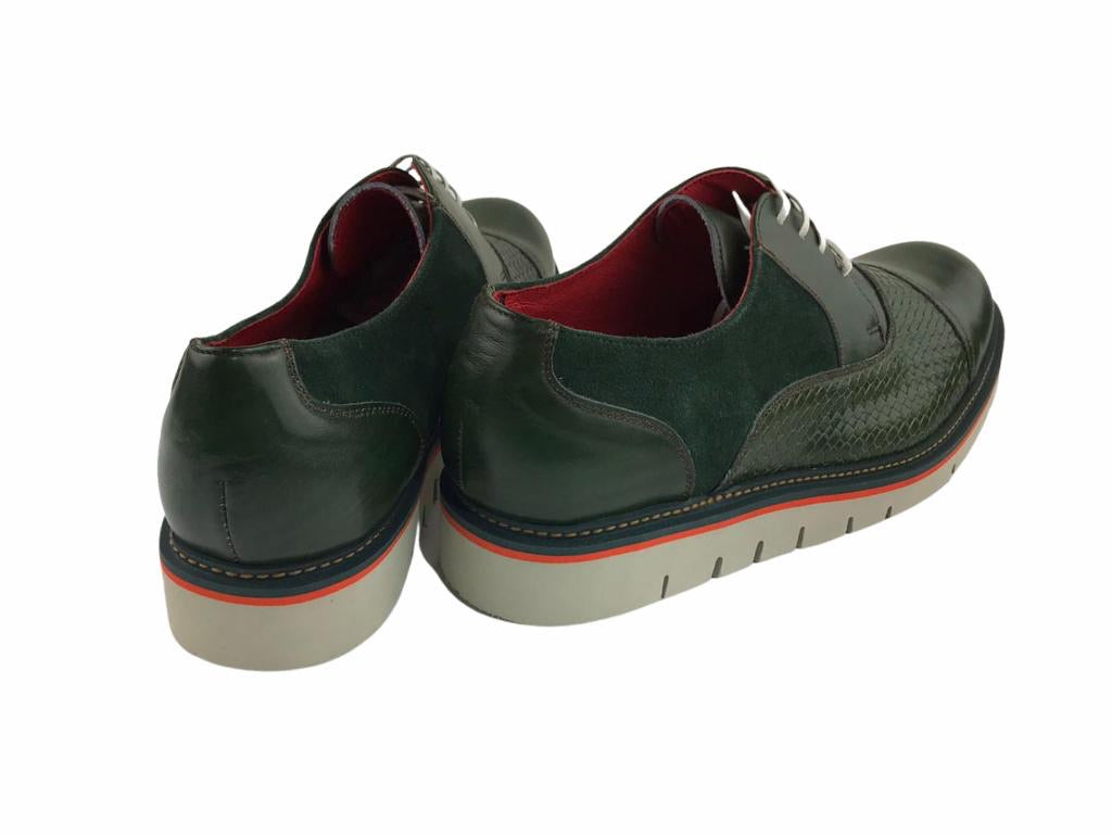 Andrés López | zapatos de cordones hombre BOX 3744 verde