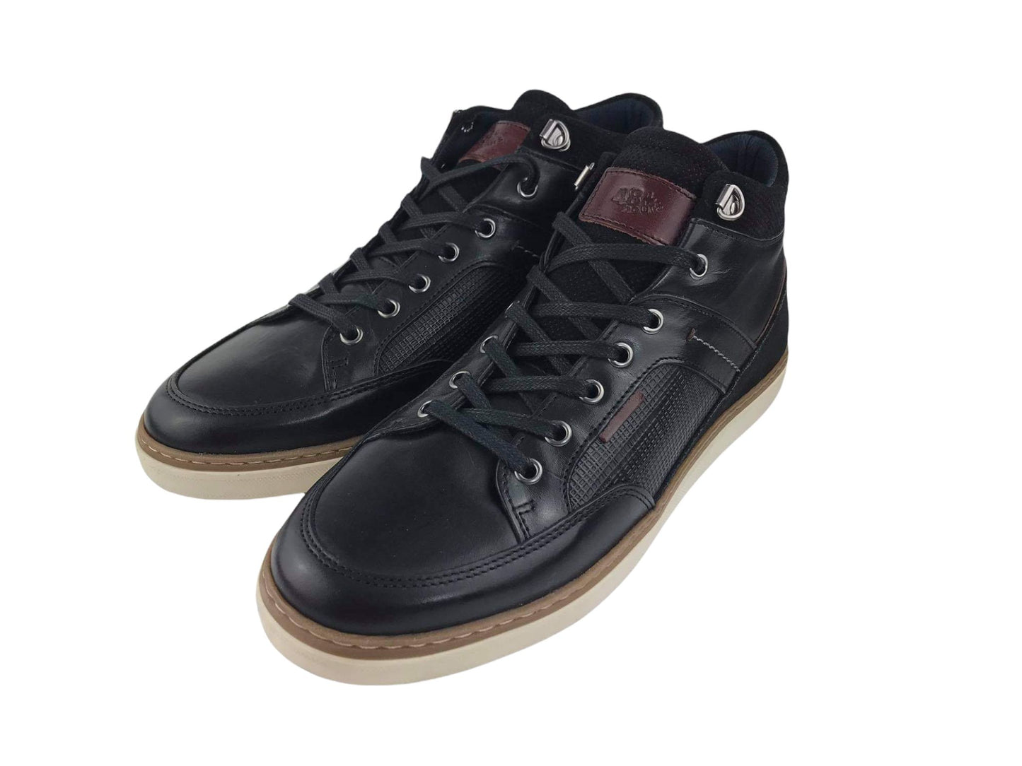 48Hours | Men's ankle boots with zipper and laces in various skins Singapore