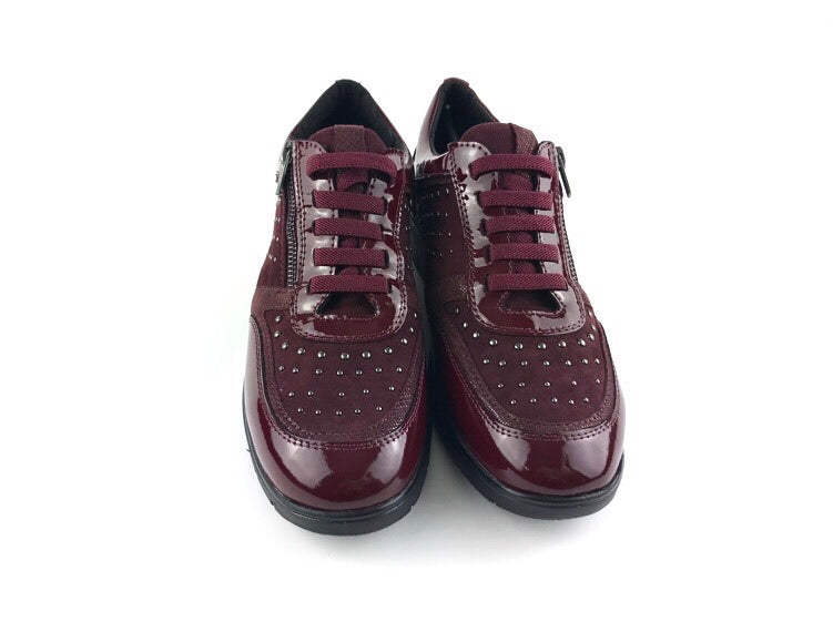 Doctor Cutillas | Moon burgundy women's sneakers shoes.