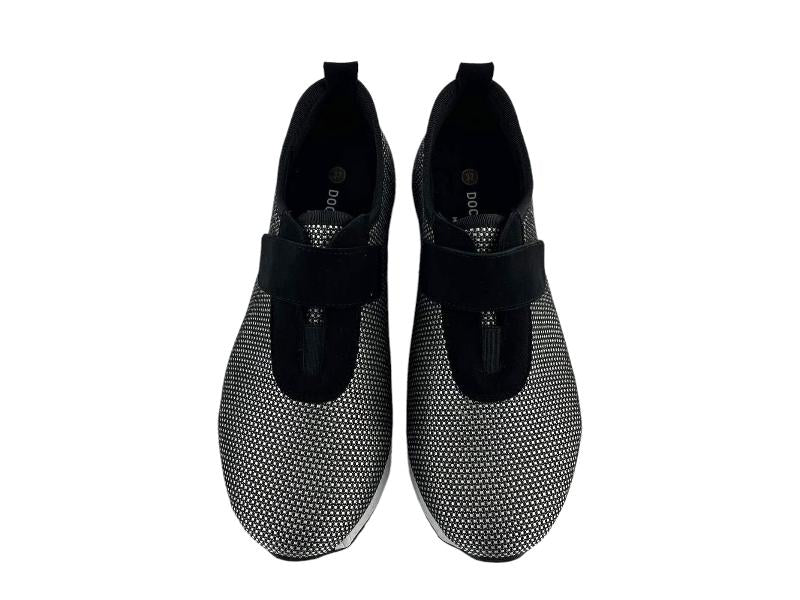 Cutillas | Sneakers mujer ligeros con cierre de velcro negros Boston