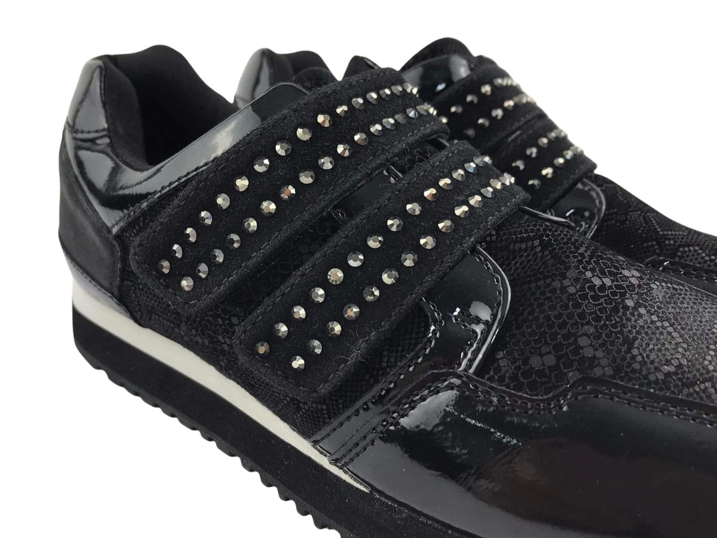 Cutillas | Sneakers de mujer con cierre de velcro Murano negros