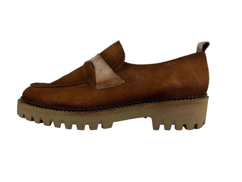 Salonissimos | Moccasins/Women's flat suede leather shoes Coya
