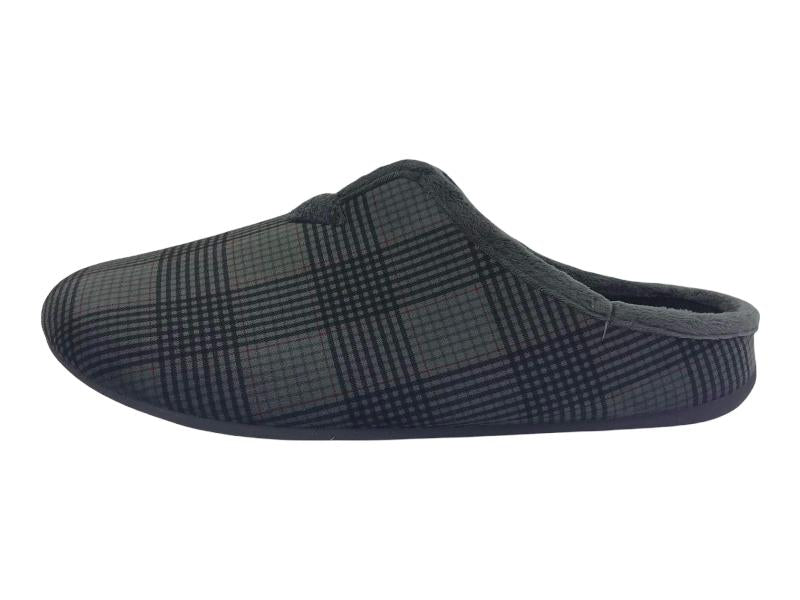 J.Ortega | Andrei men's gray check cloth barefoot shoes