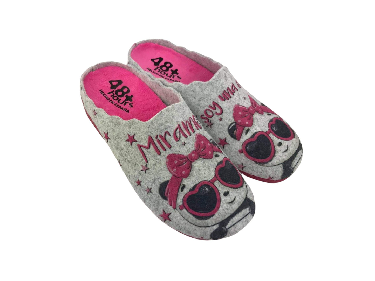 48Hours | Women's barefoot house slippers with removable sole Star medium cloth