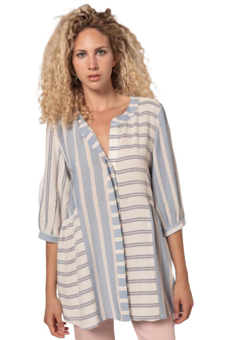 cms | Nerine striped oversize women's blouse