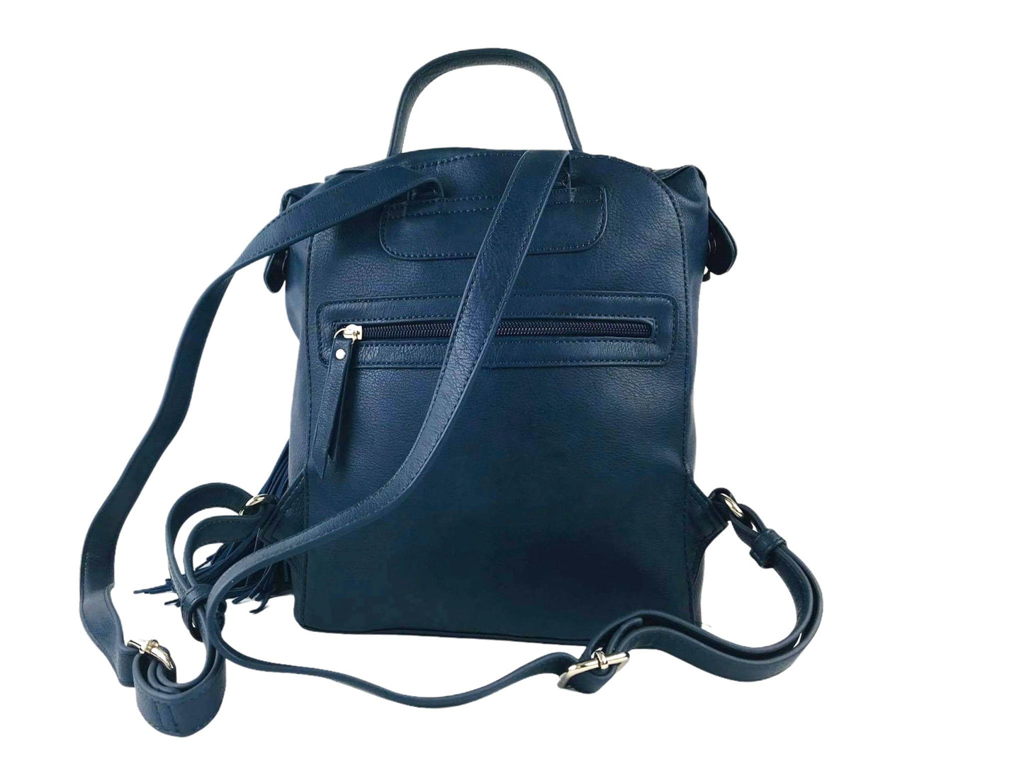 Javier Larrainzar | Light women's backpack in blue Mare eco-leather