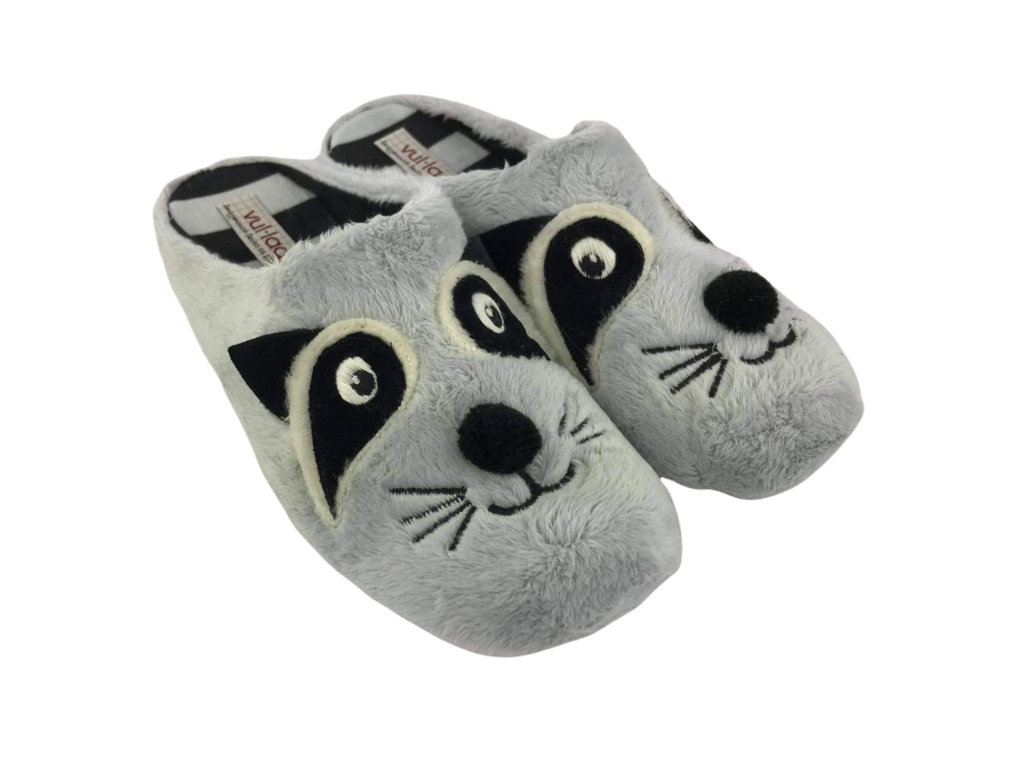 Vulladi | Barefoot house slippers woman pearl raccoon
